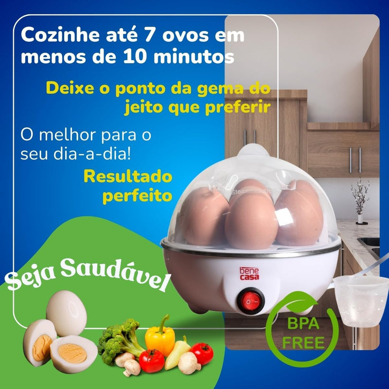 Cozedor Elétrico de Ovos Multifuncional | Hey Sister