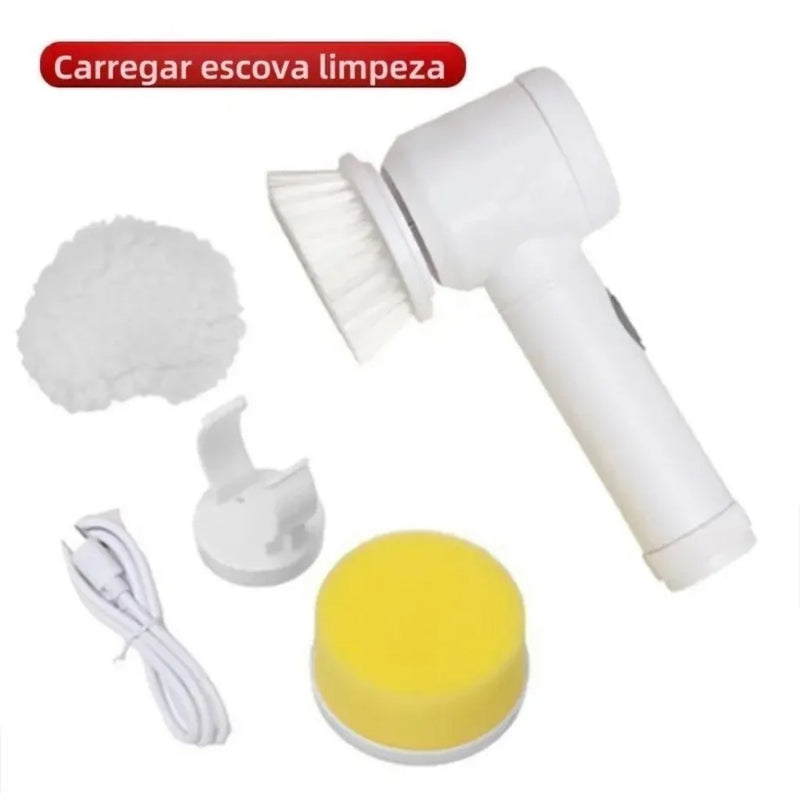Escova Elétrica de Limpeza 5 em 1 Recarregável | Hey Sister