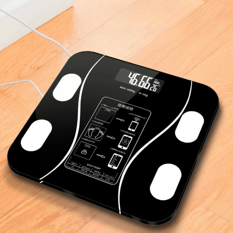 Balança Digital Inteligente com Bioimpedância e Conexão Bluetooth | Hey Sister