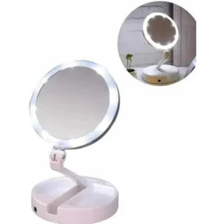 Espelho de Maquiagem LED com Aumento 10x | Hey Sister