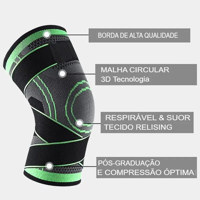 Kit 2 Joelheiras de Compressão com Alças Ajustáveis | Hey Sister
