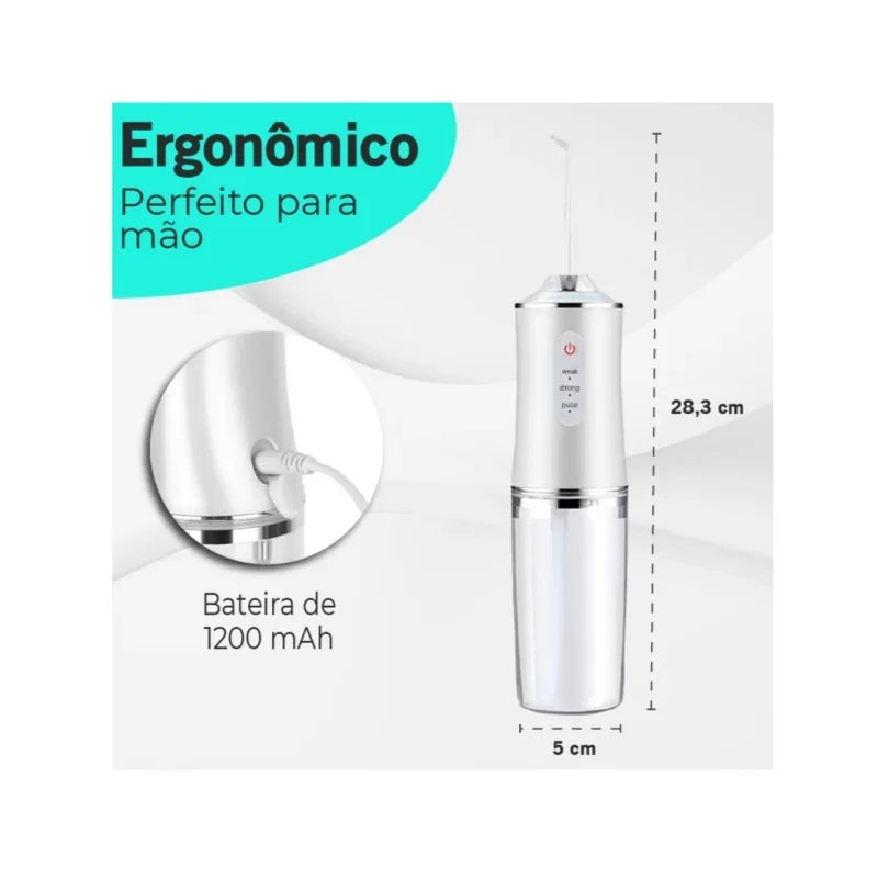 Irrigador Oral Portátil com 3 Níveis de Jato | Hey Sister
