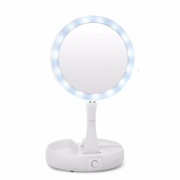 Espelho de Maquiagem LED com Aumento 10x | Hey Sister